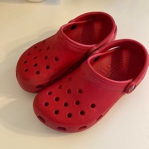 Red crocs